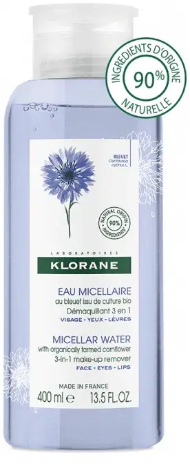 Klorane Acqua Micellare Fiordaliso Bio Viso Occhi Labbra 400 ml