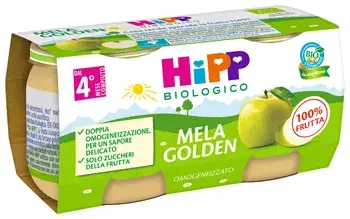 Hipp Omogeneizzato Mela Golden 4M+ 2x80g