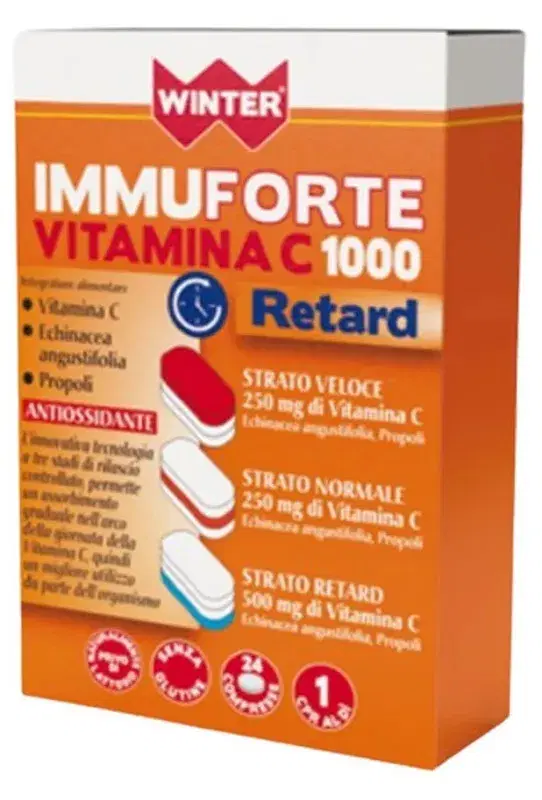 Winter Immunoforte Vitamina C Retard per Sistema Immunitario 24 compresse