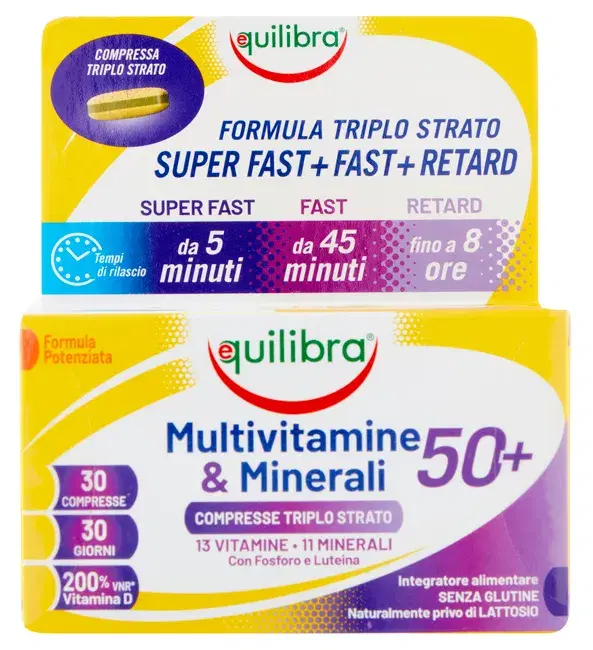 Equilibra Multivitamine & Minerali 50+ Integratore 30 Compresse