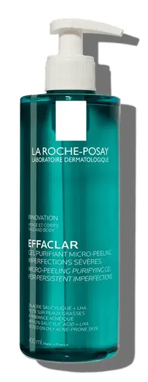 La Roche Posay Effaclar Gel Micro Peeling per Pelle a Tendenza Acneica 400 ml