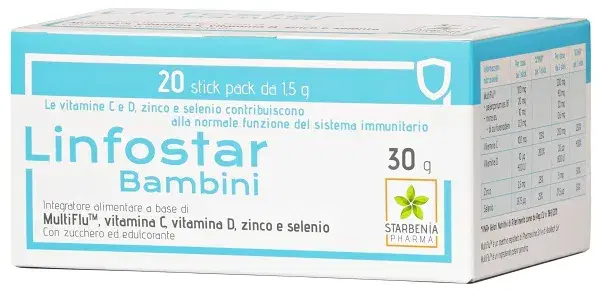 Linfostar Integratore per Bambini 20 Stick
