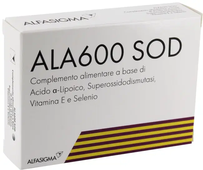 ALA 600 Integratore Alimentare Di Acido Lipoico 600mg 20 Compresse