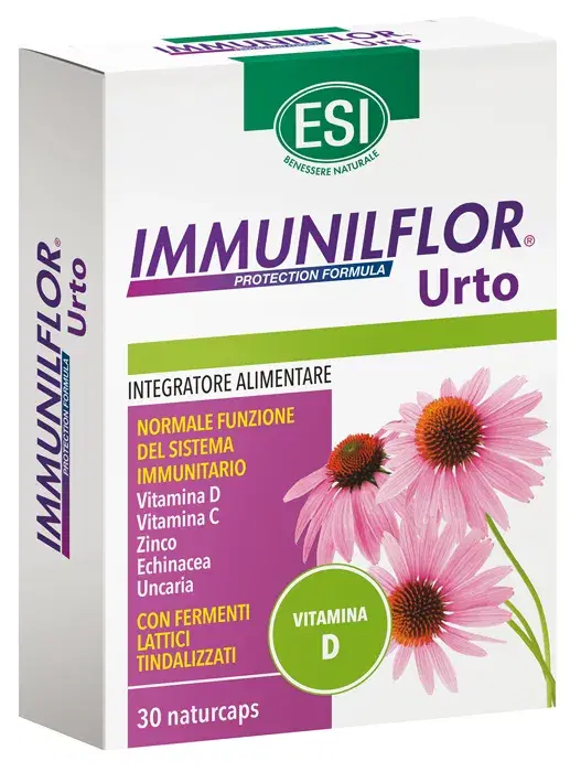 Esi Immunilflor Urto Integratore Vitamina D per Sistema Immunitario 30 naturcaps