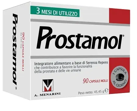 Menarini Prostamol Integratore per la Prostata e le Vie Urinarie 90Capsule Molli
