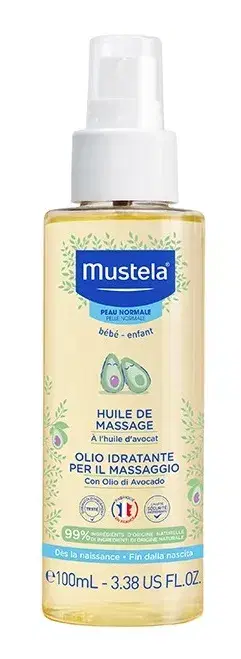 Mustela Olio Idratante Massaggio con Olio di Avocado per Pelle Normale 100 ml