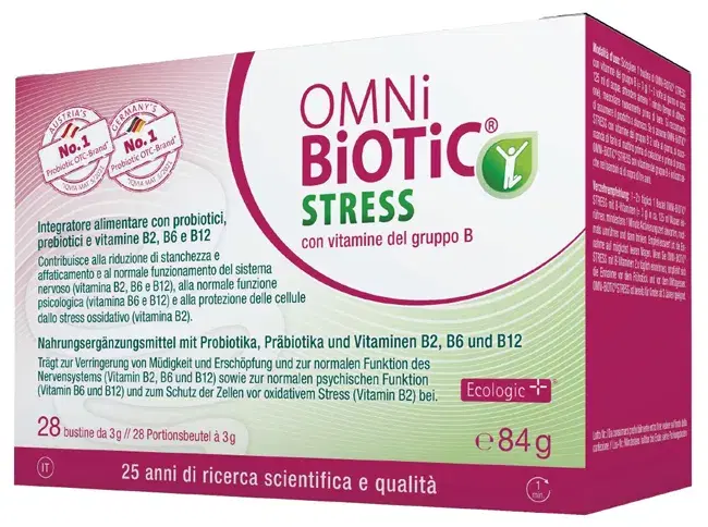 Omni Biotic Stress Integratore con Vitamine B 28 Bustine