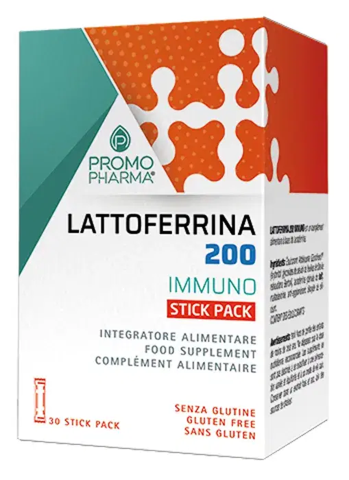 Promopharma Lattoferrina 200mg Integratore per le Difese Immunitarie 30stickpack