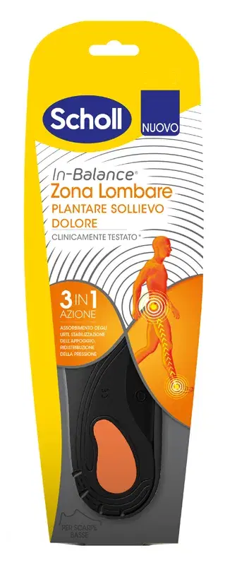 Dr.Scholl's Plantari Zona Lombare In-Balance Sollievo Dolore Taglia S 2 pezzi