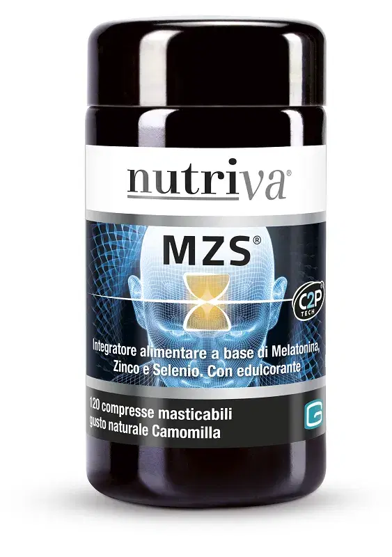Nutriva MZS Integratore di Melatonina 120 Compresse Masticabili