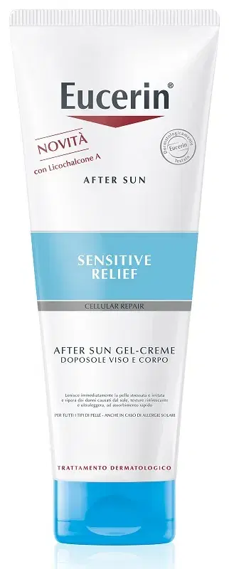 Eucerin After Sun Sensitive Relief Crema-Gel Doposole Viso e Corpo 200 ml