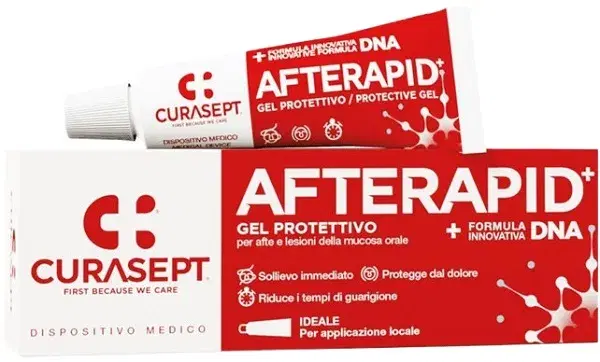 Curasept Gel Afte Rapid Dna Gel Protettivo Formula Innovativa DNA 10 ml