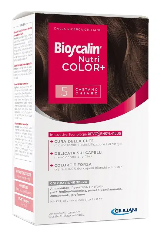 Bioscalin Nutricolor Plus Colorazione Permanente Tintura n. 5 Castano Chiaro