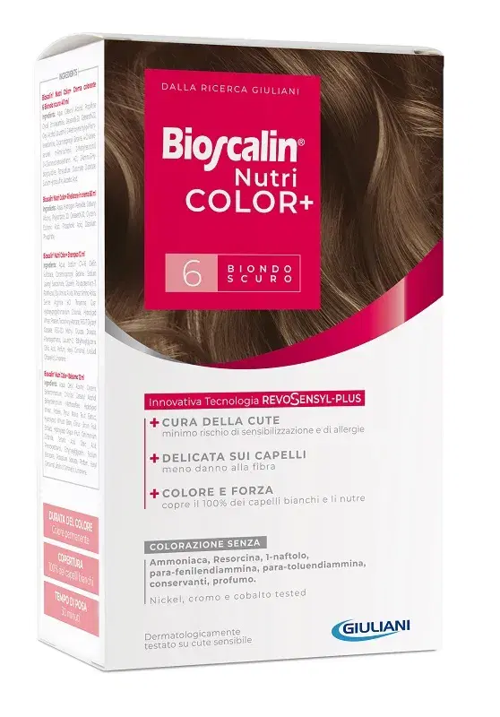 Bioscalin Nutricolor Plus Colorazione Permanente Tintura n. 6 Biondo Scuro