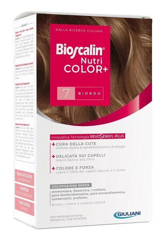 Bioscalin Nutricolor Plus Colorazione Permanente Tintura n. 7 Biondo