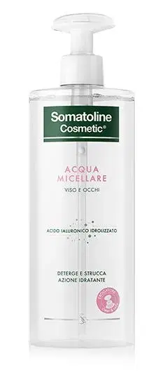 Somatoline Cosmetic Acqua Micellare Viso Occhi con Acido Ilauronico 400 ml