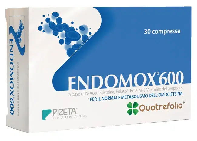 Endomox 600 Integratore alimentare a base di N-acetil-L-cisteina 30 compresse