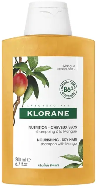 Klorane Shampoo Nutriente Al Burro Di Mango Nutriente per Capelli Secchi 400 ml