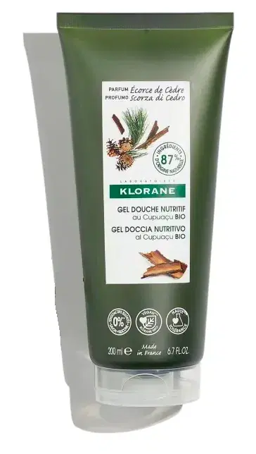 Klorane Gel Doccia Scorza di Cedro Delicato e Nutriente 200 ml