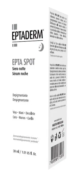 Epta Spot Notte Siero Viso Depigmentante Anti-Macchie 30ml