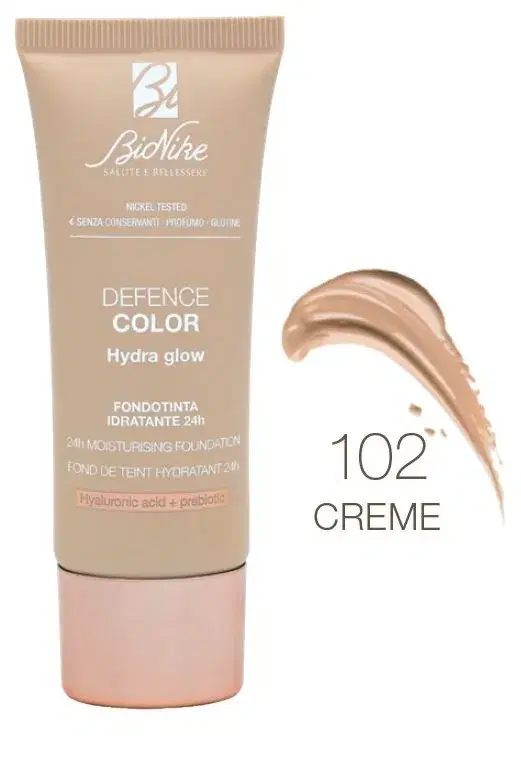 Bionike Defence Color Hydra Glow Fondotinta Idratante 24h 102 Creme