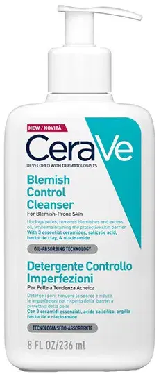 Cerave Acne Purifying Foam Gel Moussant Detergente Viso 236 ml