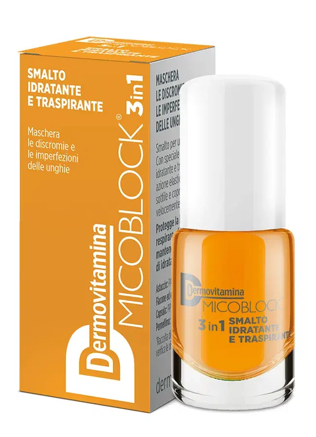 Dermovitamina Micoblock 3 In 1 Smalto Idratante E Traspirante Giallo 5ml