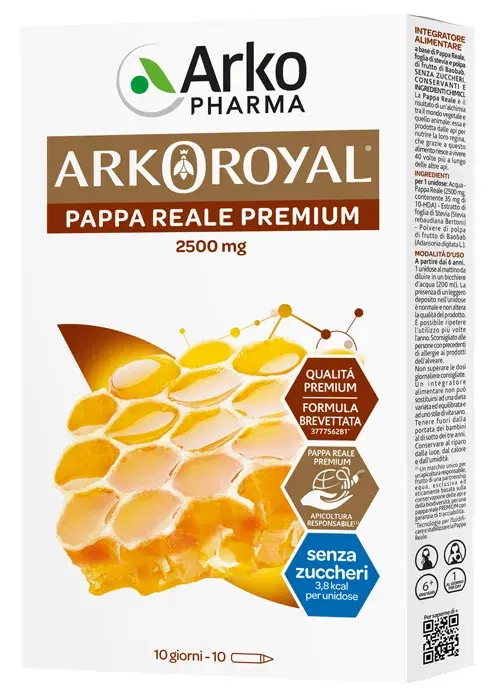 Arkoroyal Pappa Reale 2500 mg Integratore Senza Zucchero
