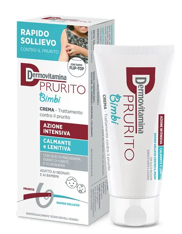 Dermovitamina Prurito Bimbi Crema Calmante Protettiva e Lenitiva 30 ml
