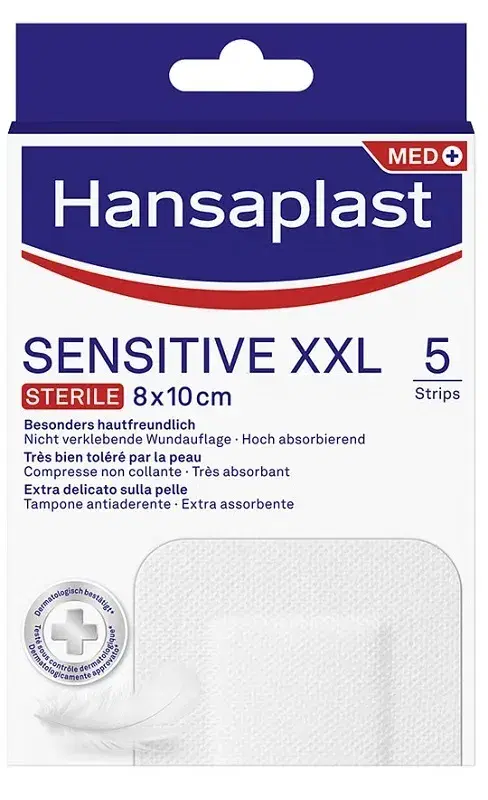 Hansaplast Cerotti Sensitiv Extra Large 10 Pezzi