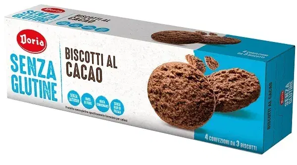Doria Biscotti Al Cioccolato Senza Glutine 4x37,5g