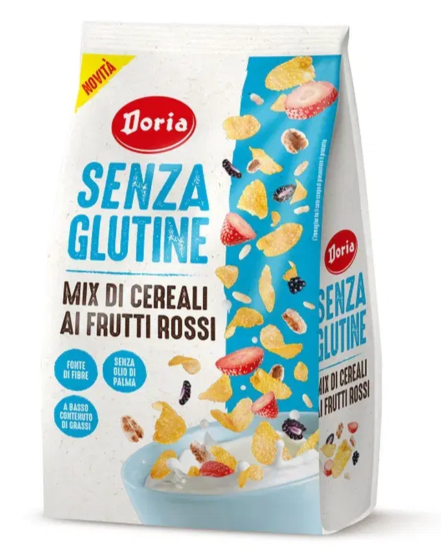 Doria Mix Cereali Ai Frutti Rossi Senza Glutine 275g