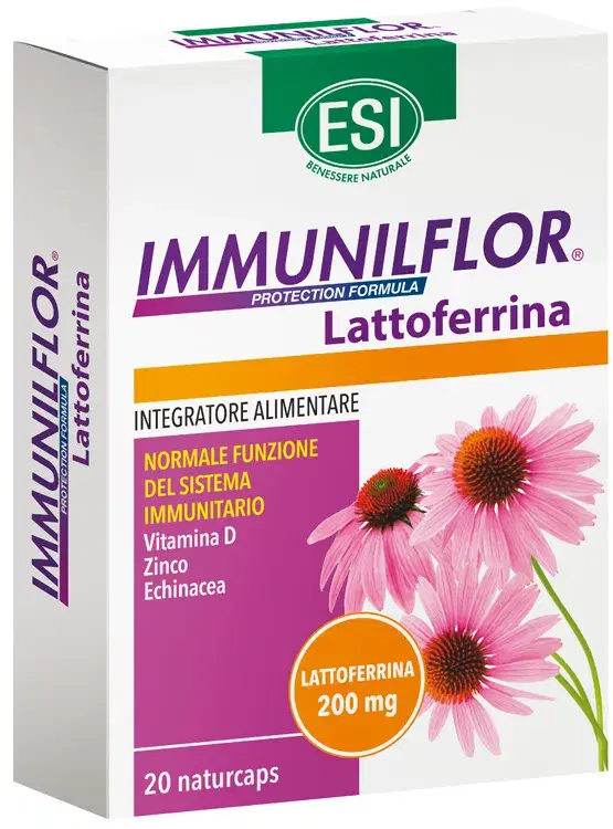 Esi Immunilflor Lattoferrina Integratore per il Sistema Immunitario 20 naturcaps