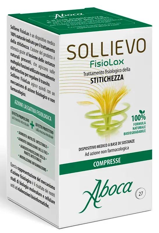 Aboca Sollievo Fisiolax Integratore per la Stitichezza 27 Compresse