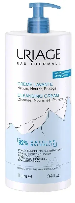 Uriage Creme Lavante Detergente Delicato e Profumato Senza Sapone 1 Lt