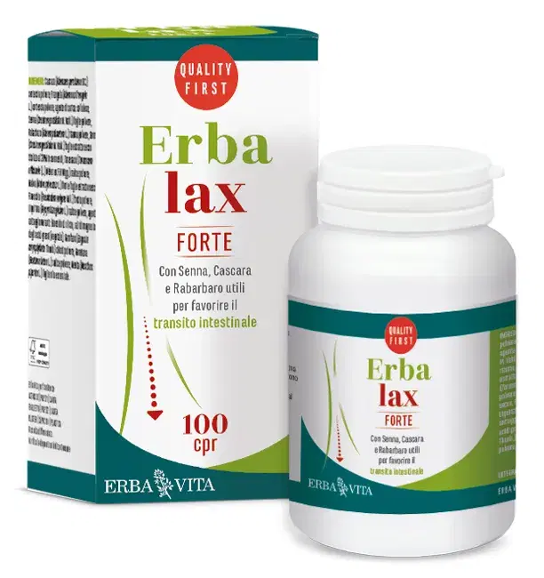 Erba Vita Erbalax Forte Integratore per il Transito Intestinale 100 compresse