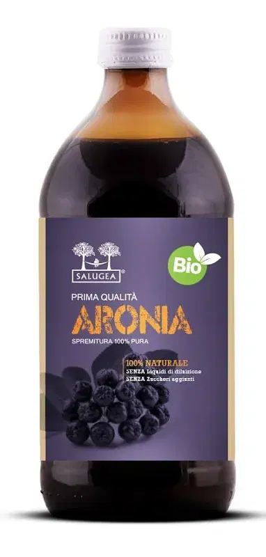 Salugea Succo Aronia Bio Integratore per Stanchezza Fisica e Mentale 500 ml
