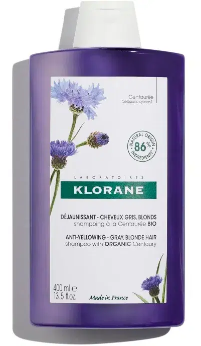 Klorane Shampoo alla Centaurea Riflessi Argentati Anti-Ingiallimento 200 ml