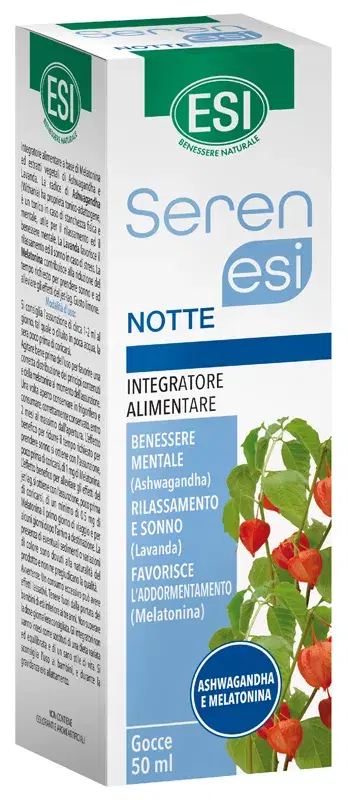 Esi Serenesi Notte Integratore per Rilassamento e Benessere Mentale Gocce 50 ml