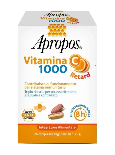 Apropos Vitamina C 1000 Retard Integratore Per Il Sistema Immunitaro 24compresse