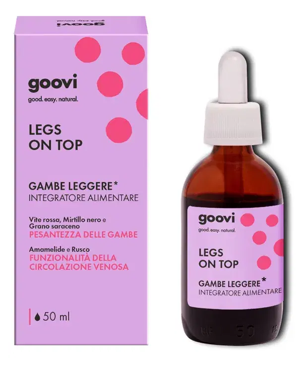 Goovi Legs On Top Integratore per il Microcircolo per Gambe Leggere 50 ml