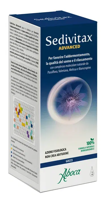 Aboca Sedivitax Advanced Gocce Integratore Alimentare per Sonno e Relax 75 ml