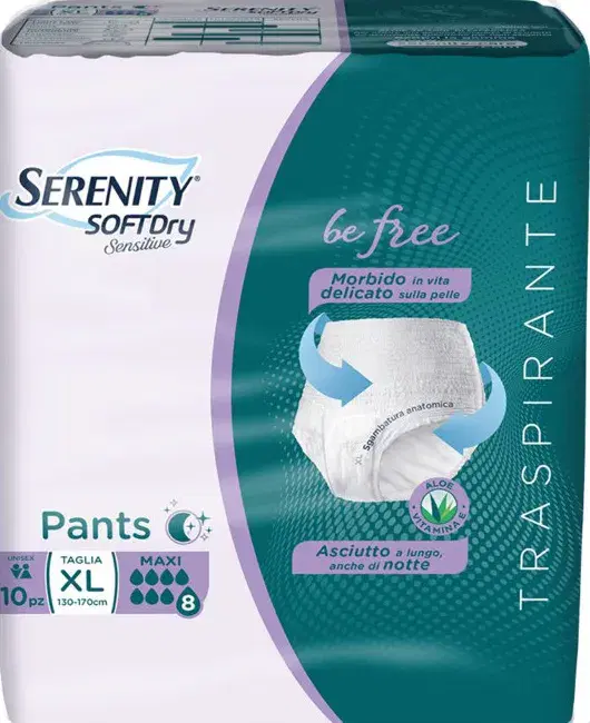 Serenity Pants Pannolini Mutandina Taglia XL 10 pezzi