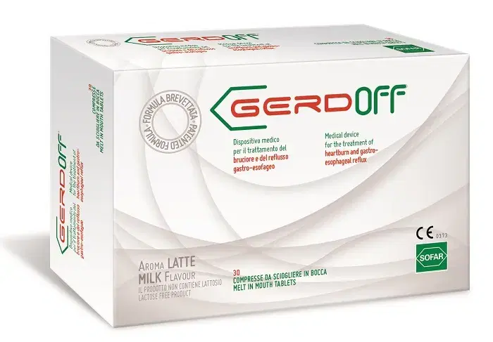 Gerdoff Gusto Latte Integratore per il Reflusso Gastro-Esofageo 30 Compresse