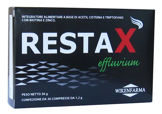 Restax Effluvium Integratore per Capelli Pelle e Unghie 30 compresse