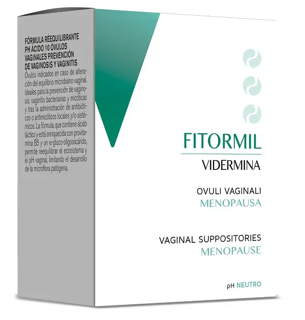 Vidermina Fitormil MD 10 Ovuli Vaginali Protettivi, Lubrificanti ed Emollienti.