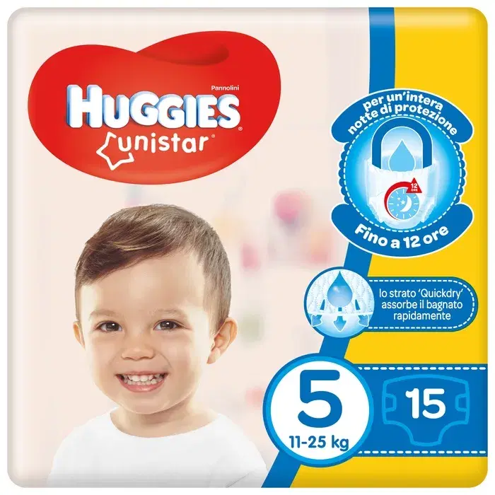 Huggies Unistar Base per Neonati 15 Pezzi
