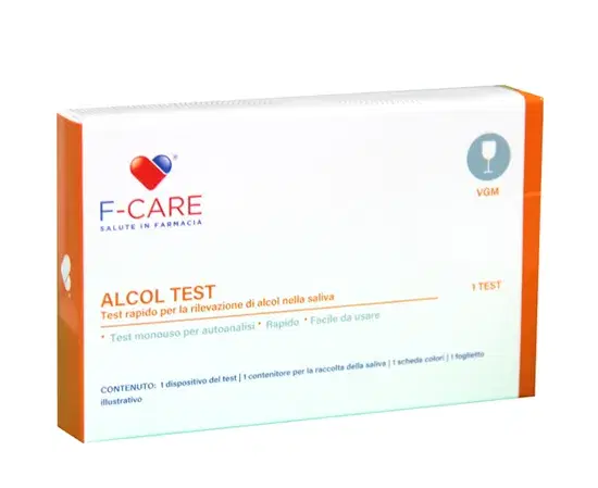 F-care Alcohol Test Rapido Per La Rilevazione Di Alcool Nella Saliva 1 Pezzo