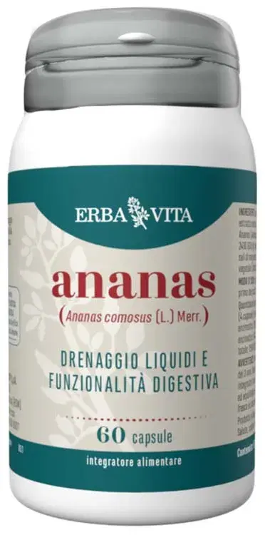 Erba Vita Ananas Integratore Drenante e per la Funzione Digestiva 60 Capsule
