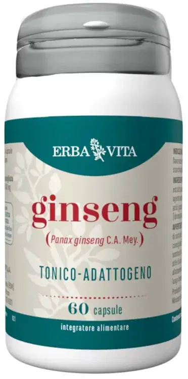 Erba Vita Ginseng Integratore Tono ed Energia 60 Capsule